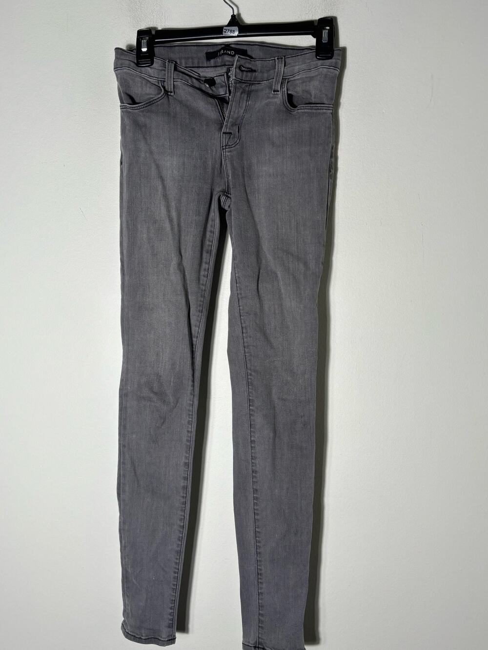 J Brand Faded Black Super Skinny Denim Sz 26